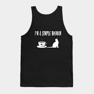 cat lover gifts  coffee woman Tank Top